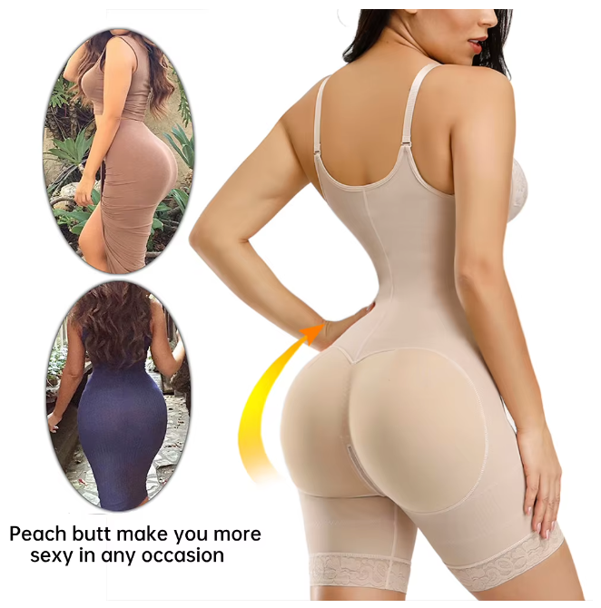 Colombianas Full Body Shaper with Detachable Straps